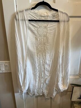 Merona kimono or wrap with lace and crotchet details!  One size fits most